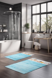 Mijölnir Juego de alfombrillas de baño CT-5215, 2 piezas, Multicolor